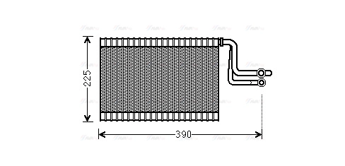 Evaporator, air conditioning (BWV365)