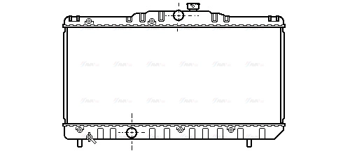 Radiator, engine cooling (TO2117)