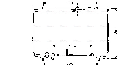 Radiator, engine cooling (HY2112)