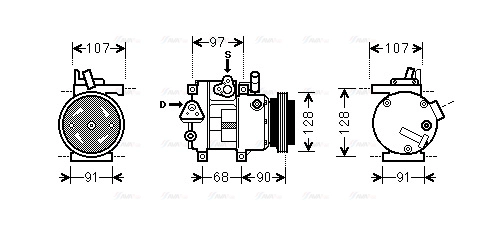 Compressor, air conditioning (HYK215)