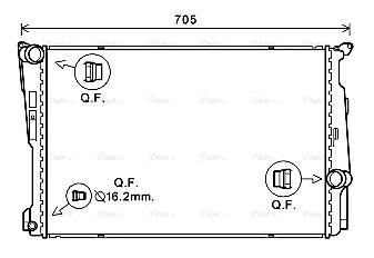 Radiator, engine cooling (BW2546)