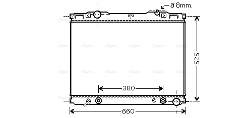 Radiator, engine cooling (KAA2139)