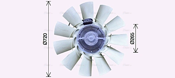 Clutch, radiator fan (DFF083)