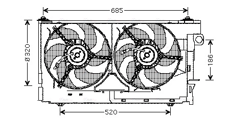Fan, engine cooling (CN7518)