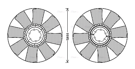 Fan, engine cooling (IVB122)