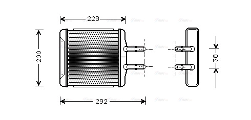 Heat Exchanger, interior heating (DWA6027)