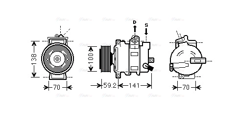 Compressor, air conditioning (AIK329)