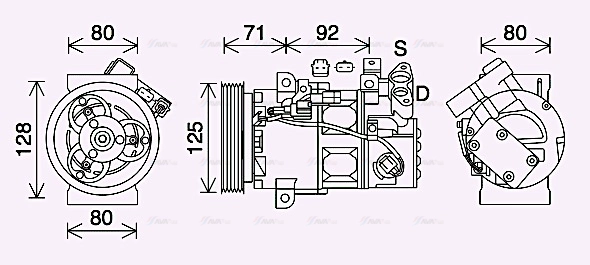 Compressor, air conditioning (RTK636)
