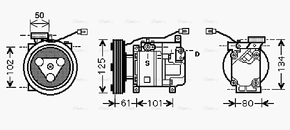 Compressor, air conditioning (MZAK207)
