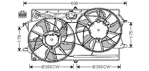 Fan, engine cooling (FD7510)