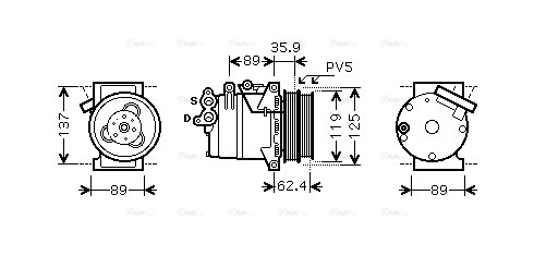 Compressor, air conditioning (FDAK433)