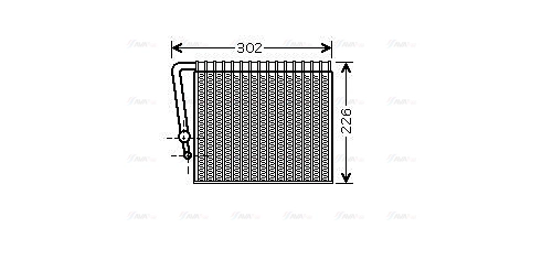 Evaporator, air conditioning (RTV356)