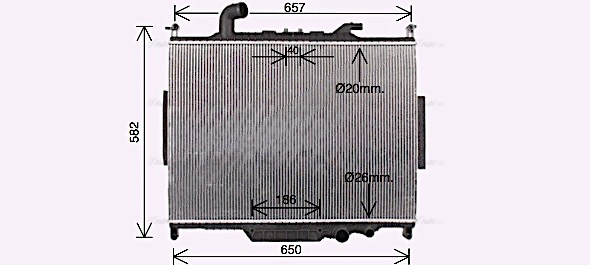 Radiator, engine cooling (AU2336)