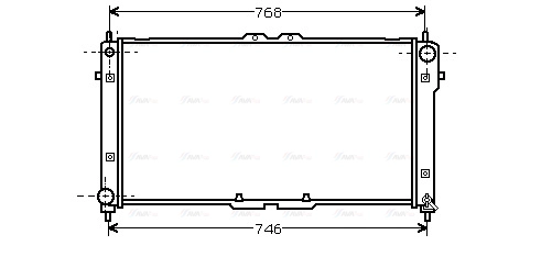 Radiator, engine cooling (FD2181)