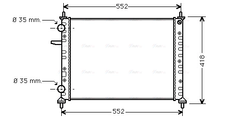 Radiator, engine cooling (FTA2229)