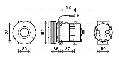 Compressor, air conditioning (CSAK013)