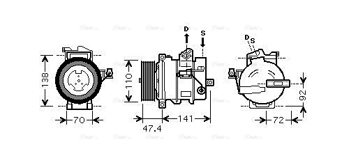 Compressor, air conditioning (AUAK188)