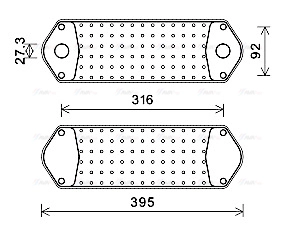 Oil Cooler, engine oil (SC3044)