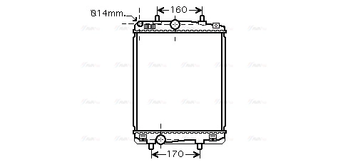 Radiator, engine cooling (TOA2364)