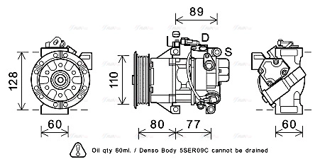 Compressor, air conditioning (TOK626)
