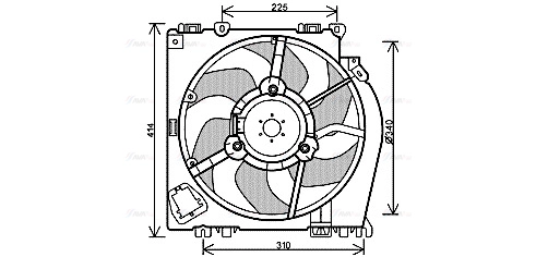Fan, engine cooling (RT7542)