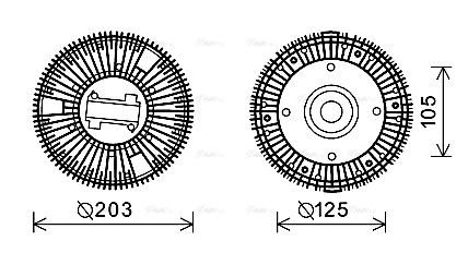 Clutch, radiator fan (IVC117)