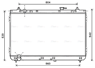 Radiator, engine cooling (KA2183)