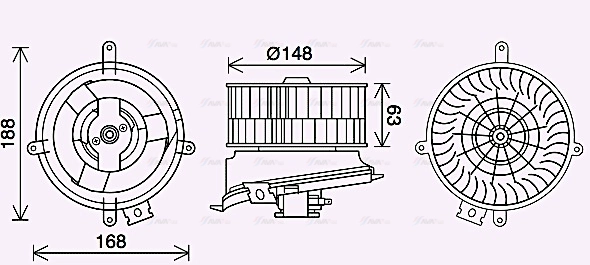 Interior Blower (MS8711)