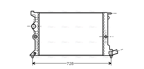 Radiator, engine cooling (CNA2072)