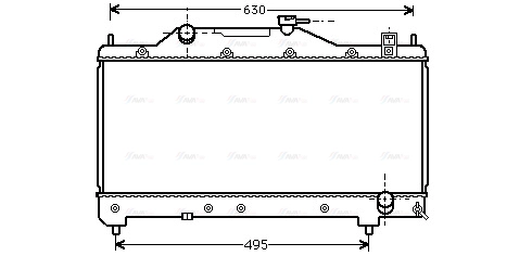 Radiator, engine cooling (TO2283)