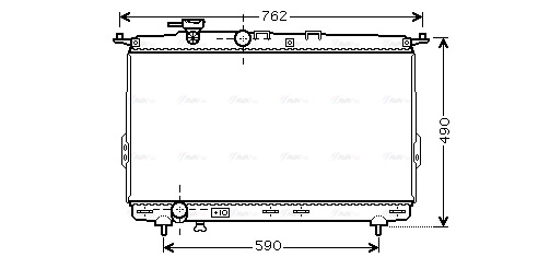 Radiator, engine cooling (HY2106)