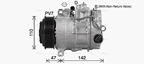 Compressor, air conditioning (MSAK748)