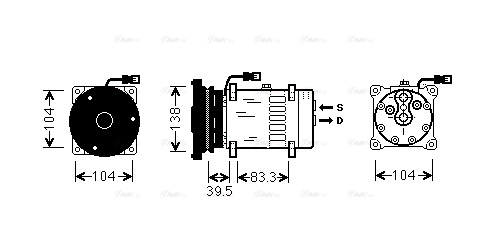 Compressor, air conditioning (CPAK001)
