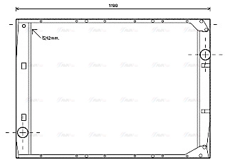 Radiator, engine cooling (ME2272)