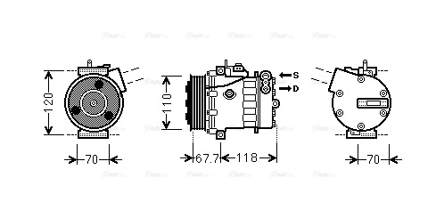 Compressor, air conditioning (FTK384)