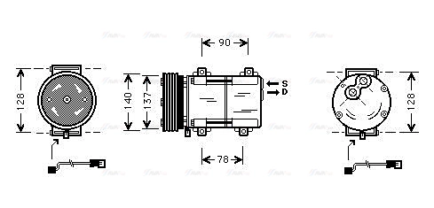 Compressor, air conditioning (FDAK288)