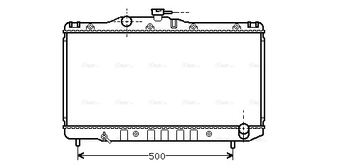 Radiator, engine cooling (TO2099)
