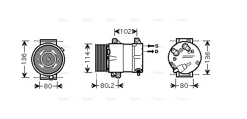 Compressor, air conditioning (RTAK381)