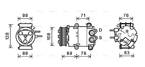 Compressor, air conditioning (FDAK571)