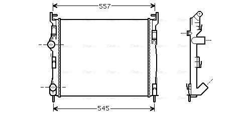 Radiator, engine cooling (RTA2326)