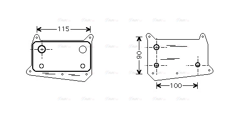 Oil Cooler, engine oil (MS3318)
