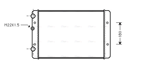 Radiator, engine cooling (VNA2131)