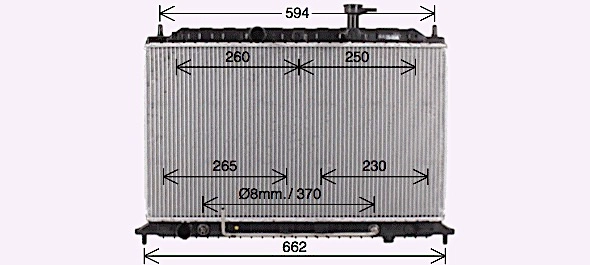 Radiator, engine cooling (KA2300)