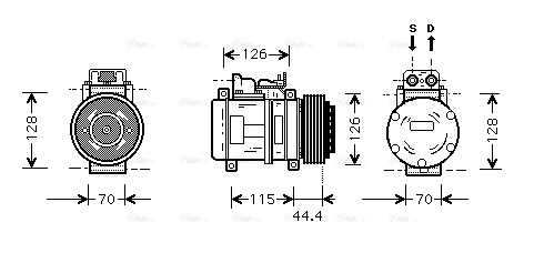 Compressor, air conditioning (MSK116)