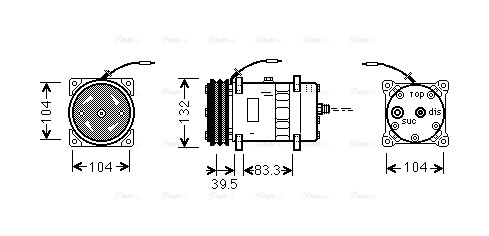 Compressor, air conditioning (UVAK041)