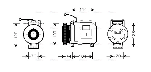 Compressor, air conditioning (FEK002)