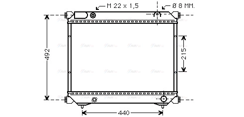Radiator, engine cooling (SZA2039)