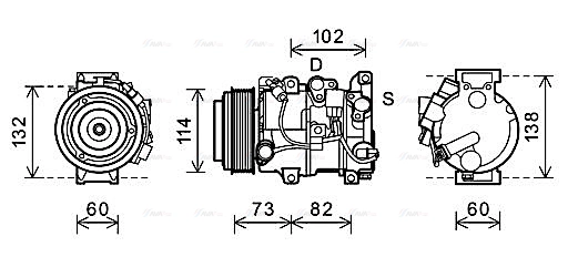 Compressor, air conditioning (TOAK639)