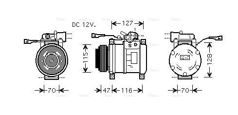 Compressor, air conditioning (IVAK076)