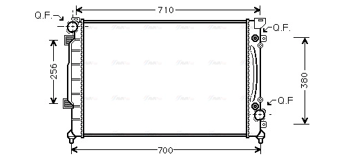 Radiator, engine cooling (AIA2157)